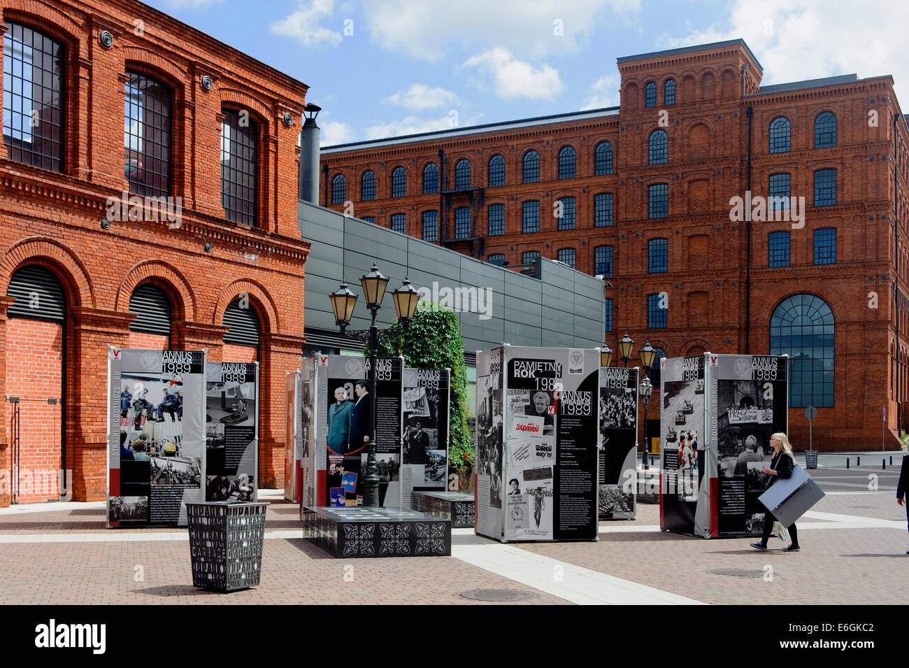 Shopping und cultural centre Manufaktura in Lodz, Poland, Europe Stock