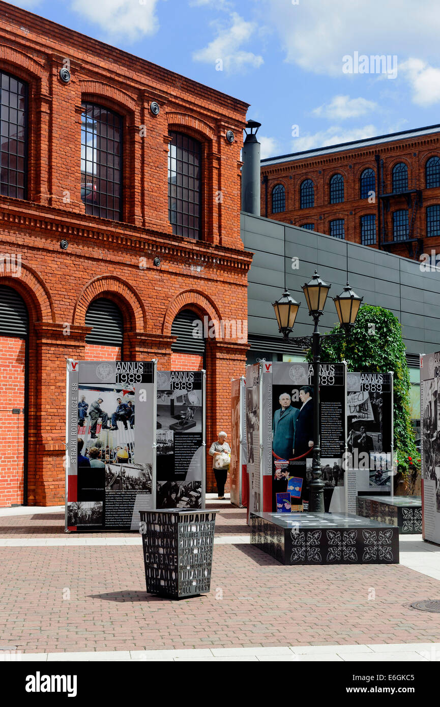 Shopping und cultural centre Manufaktura in Lodz, Poland, Europe Stock