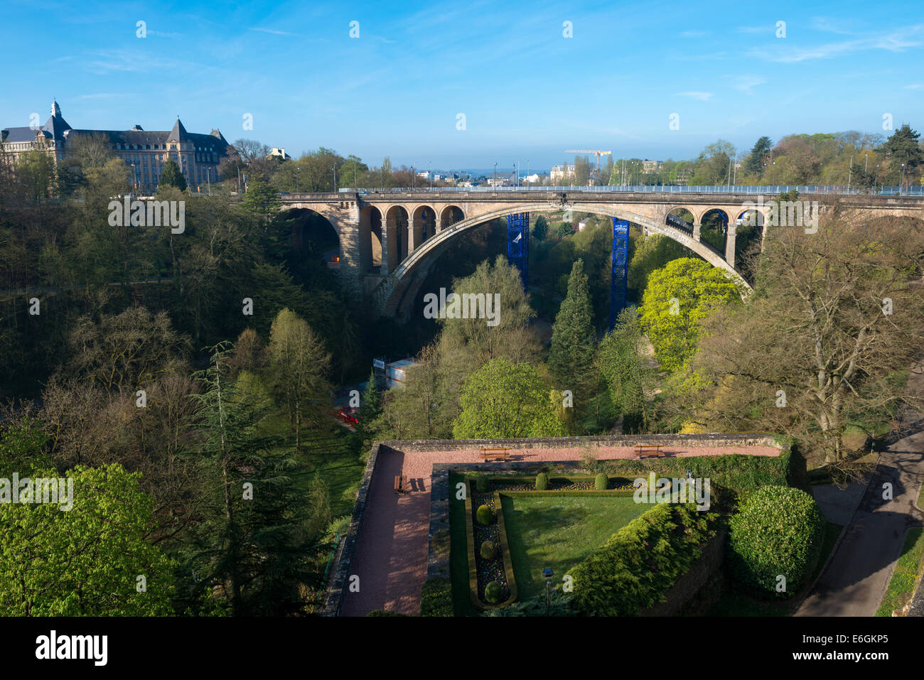 Pont Adolphe Bridge in Luxembourg City Stock Photo - Alamy