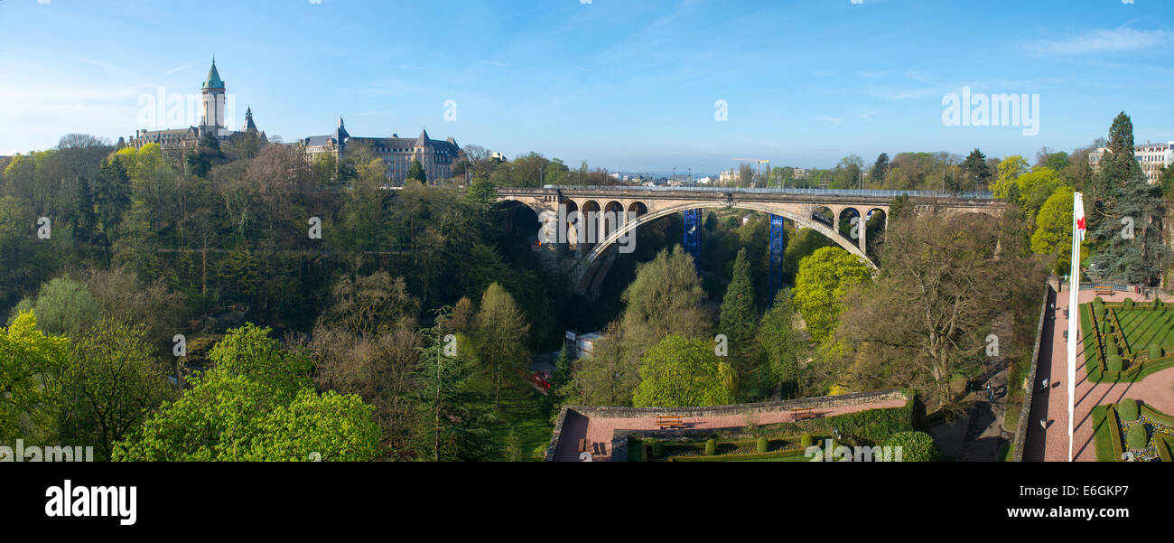 Pont Adolphe Bridge in Luxembourg City Stock Photo - Alamy