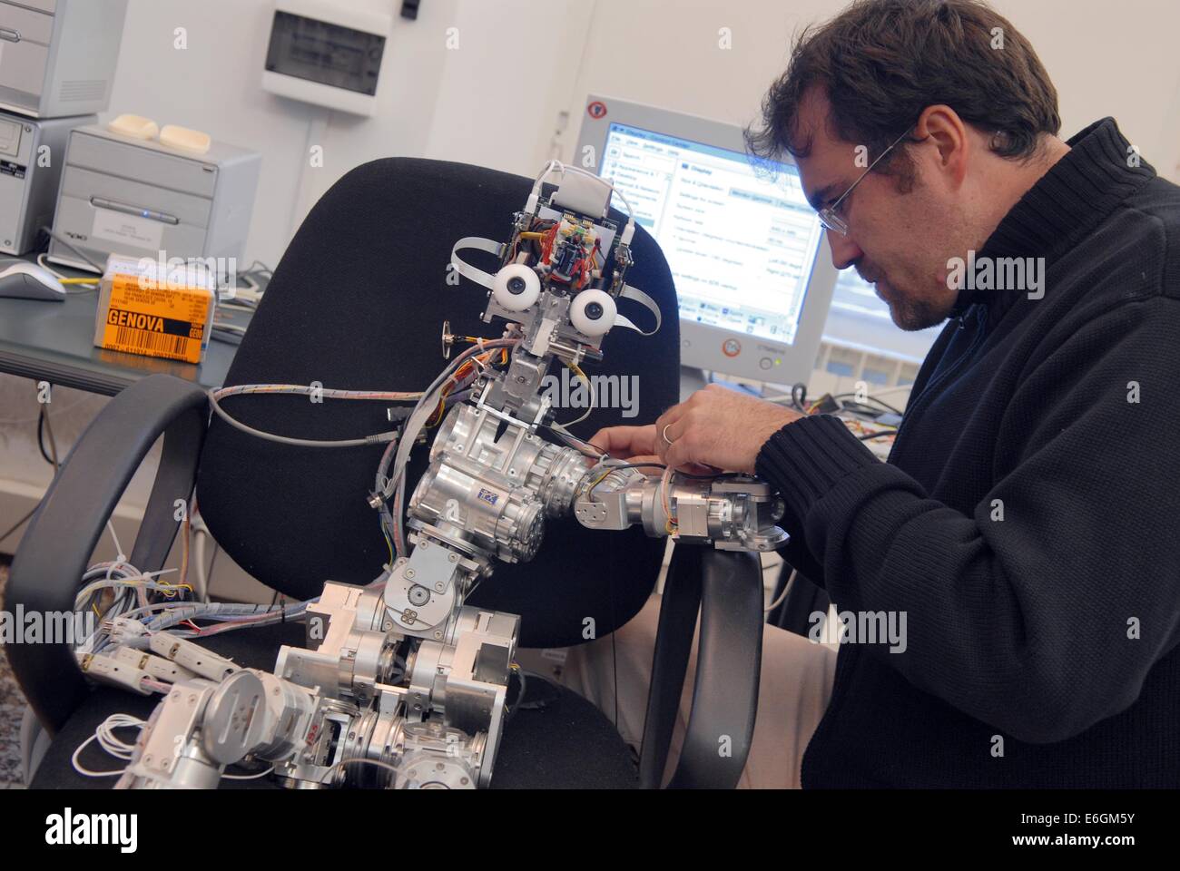 Lira-Lab of Genoa university (Italy), Laboratory of Advanced Integrated Robotics Stock Photo