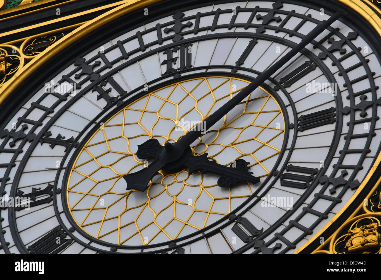 Big Ben Clockface Stock Photo Alamy