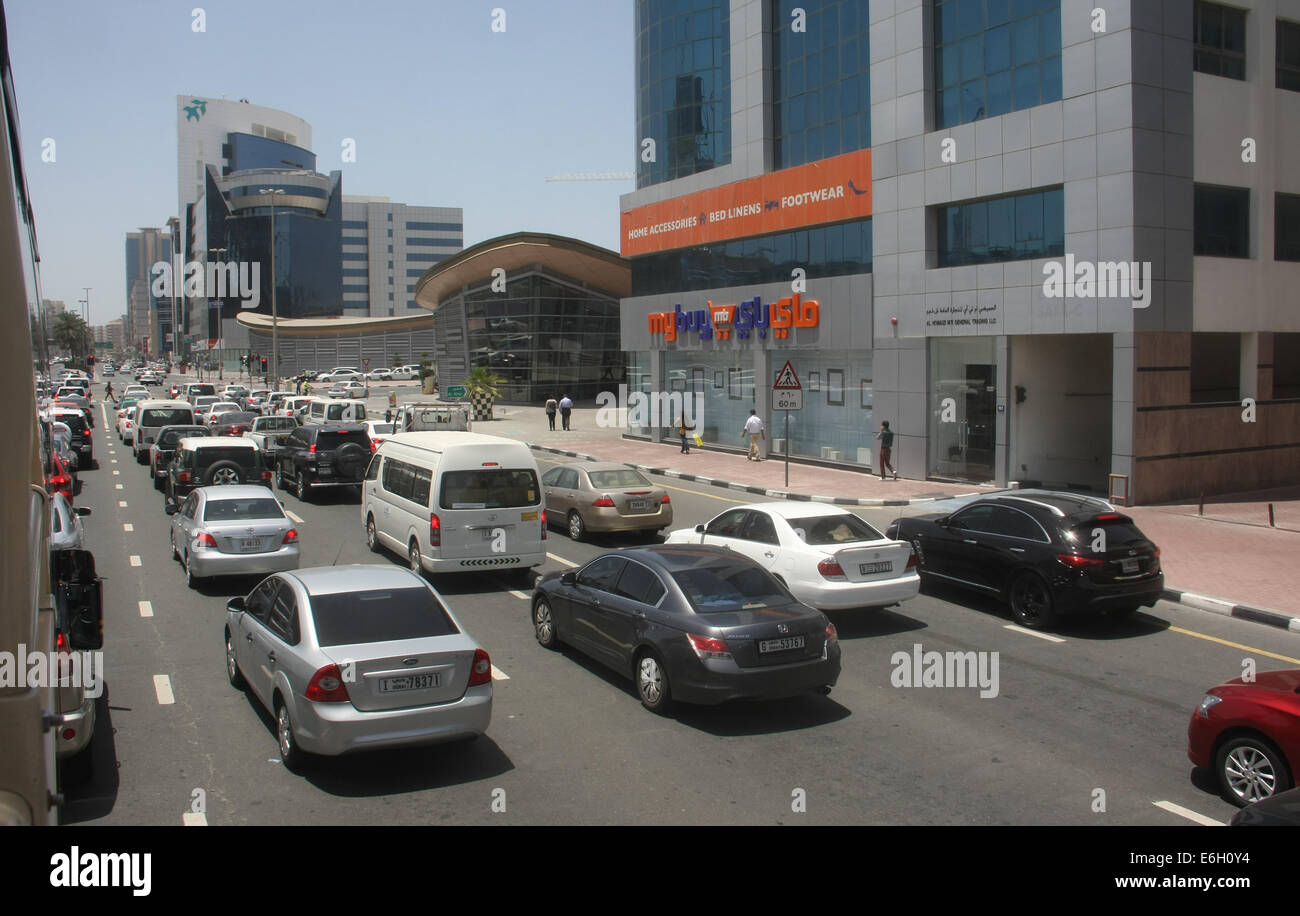 Traffic in Dubai. Stock Photo