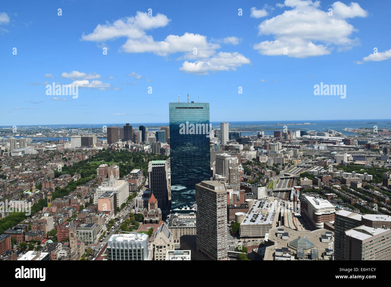 Aerial View of Boston, Massachusetts. Stock Photo