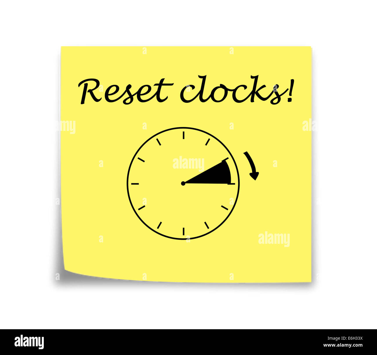 Spring forward clock Cut Out Stock Images & Pictures Alamy