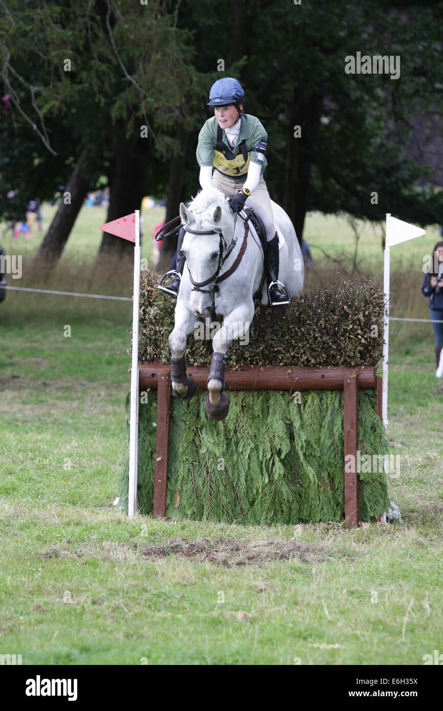 Blair Atholl, Scotland. 23rd Aug, 2014. Blair Castle International Horse Trials. Lucy Pearson (GBR) riding Jack Cruise in the CIC. Credit:  Action Plus Sports/Alamy Live News Stock Photo