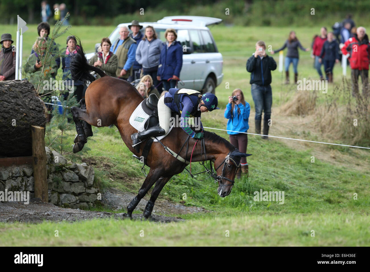 Blair Atholl, Scotland. 23rd Aug, 2014. Blair Castle International Horse Trials. Polly Stockton (GBR) riding Benromach in the CIC. Credit:  Action Plus Sports/Alamy Live News Stock Photo