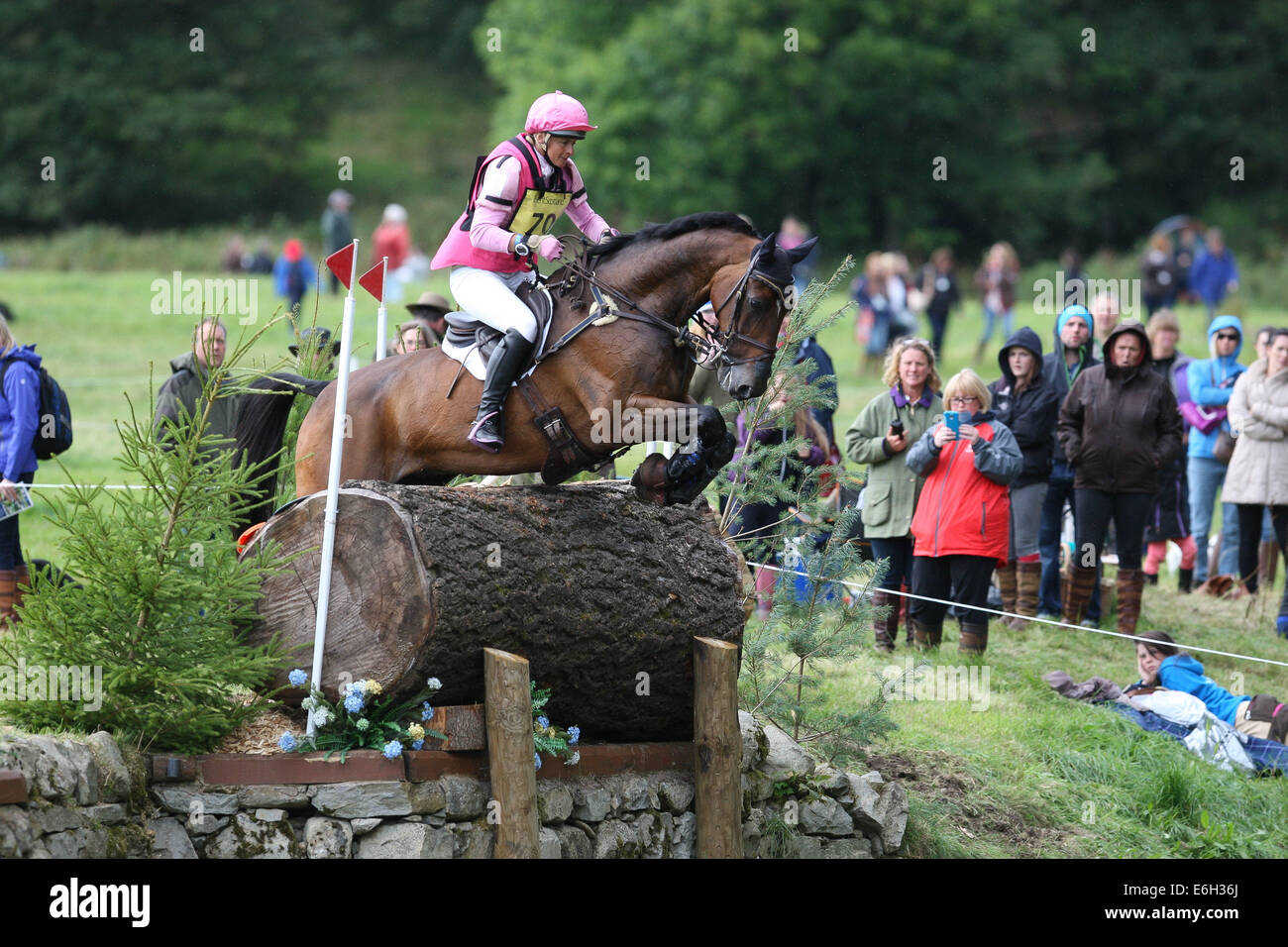 Blair Atholl, Scotland. 23rd Aug, 2014. Blair Castle International Horse Trials. Lucinda Fredericks (AUS) riding Flying Finish in the CIC. Credit:  Action Plus Sports/Alamy Live News Stock Photo