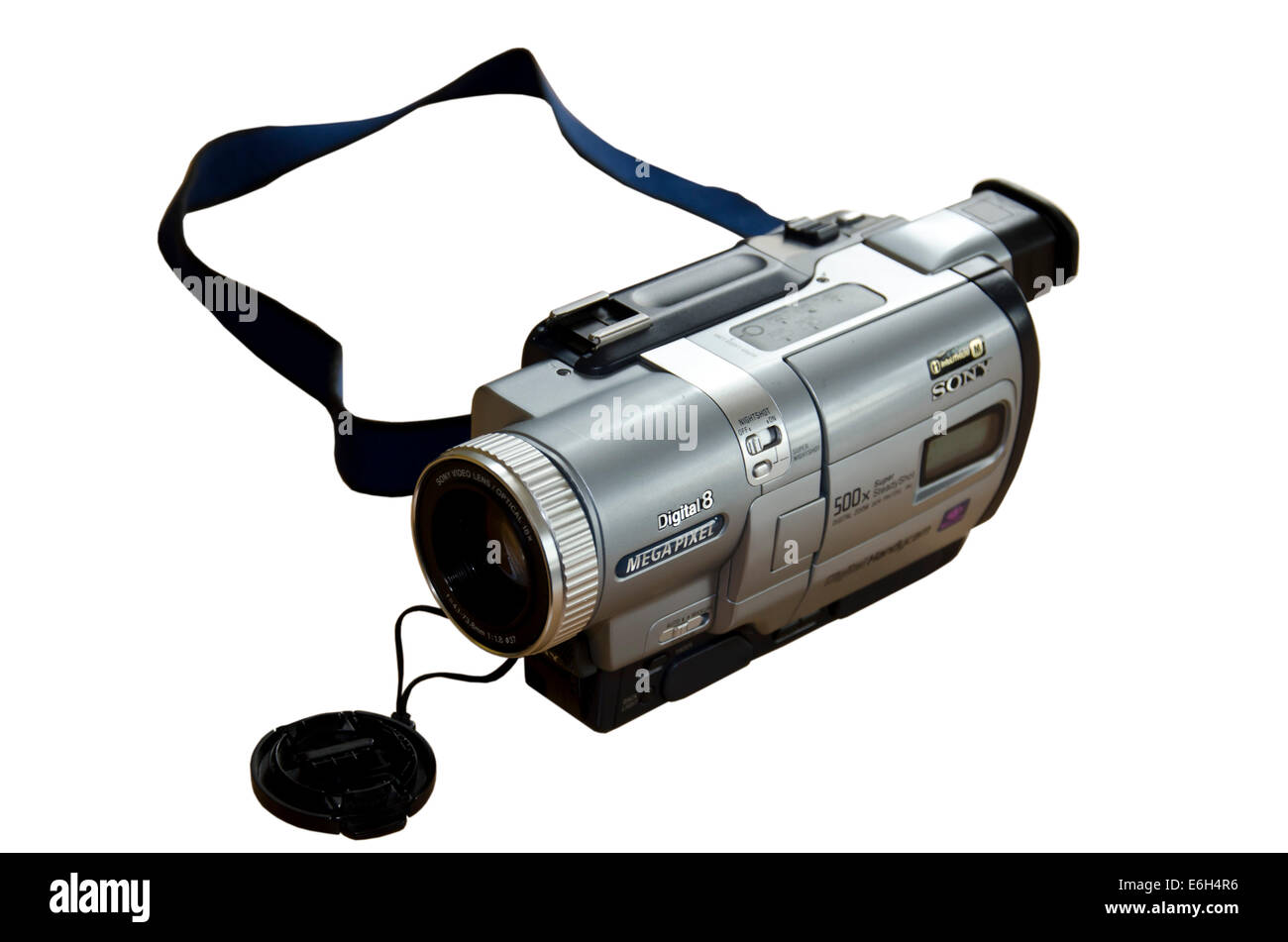 Sony "Digital Handycam" camcorder that recorded on miniature Hi8 video  tapes in the early 2000s. Model number: DCR-TRV725E Stock Photo - Alamy