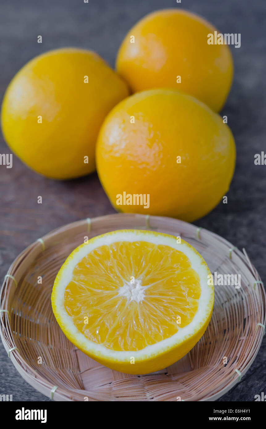 Half yellow half orange hi-res stock photography and images - Alamy