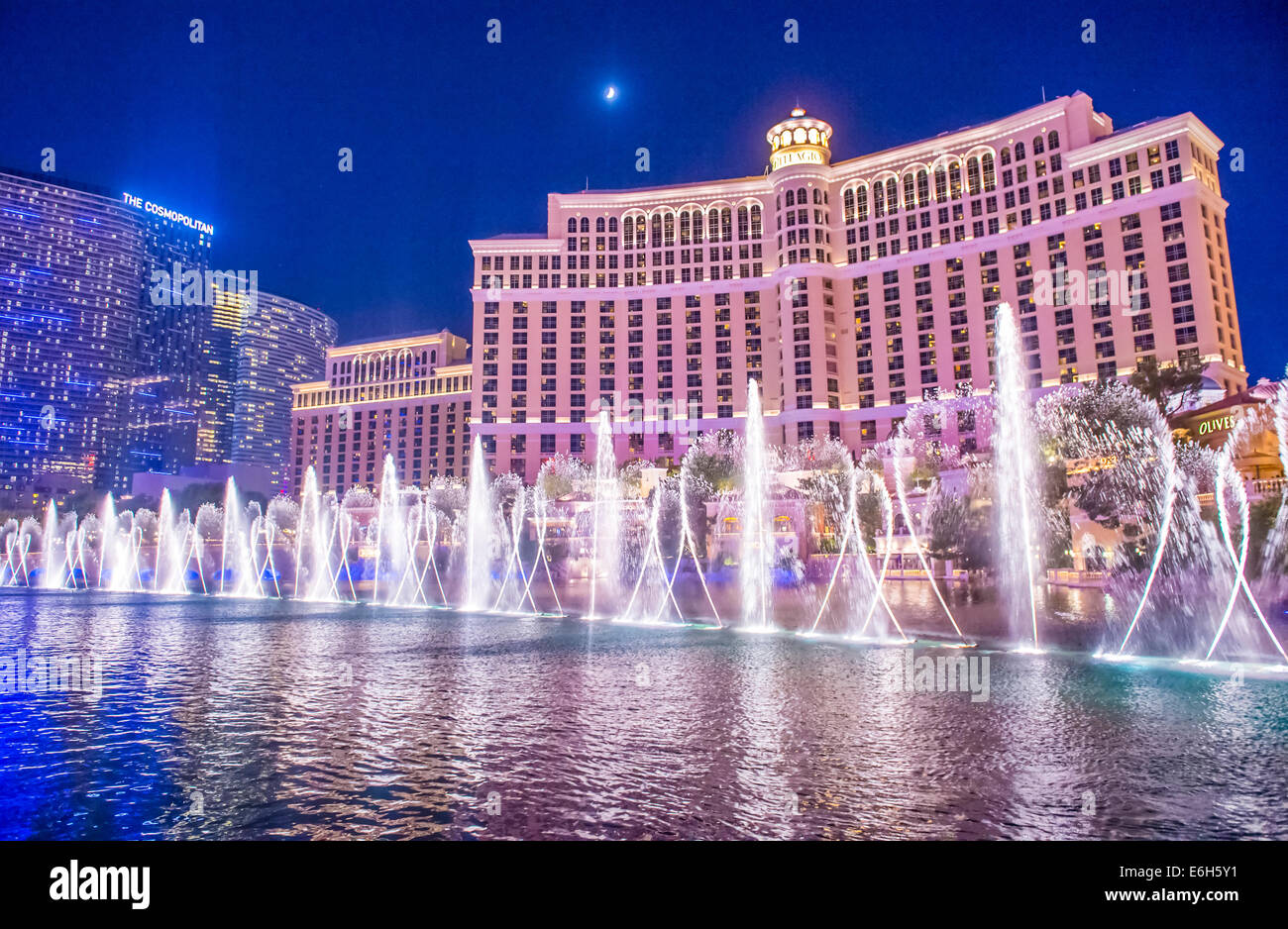 Bellagio hotel and the dancing fountains in Las Vegas Stock Photo Alamy