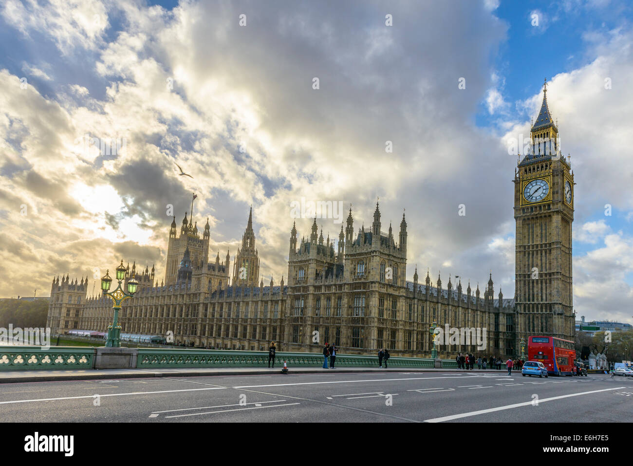 Big Ben and Houses of Parliament, London, UK Stock Photo