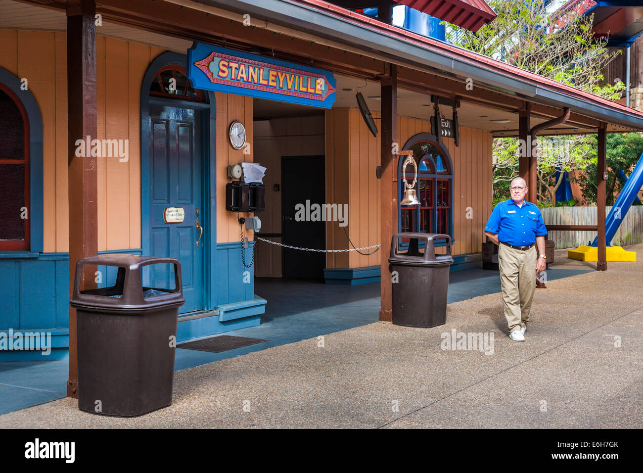 Stanleyville Train Station At Busch Gardens In Tampa Florida