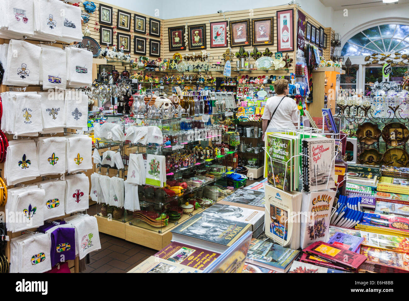 Interior of gift shop in the French Quarter of New Orleans, Louisiana Stock Photo