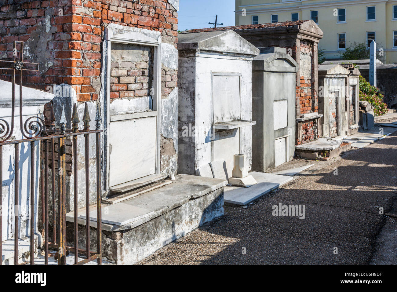 Above ground graves in St. Louis Cemetery No. 1 in New Orleans