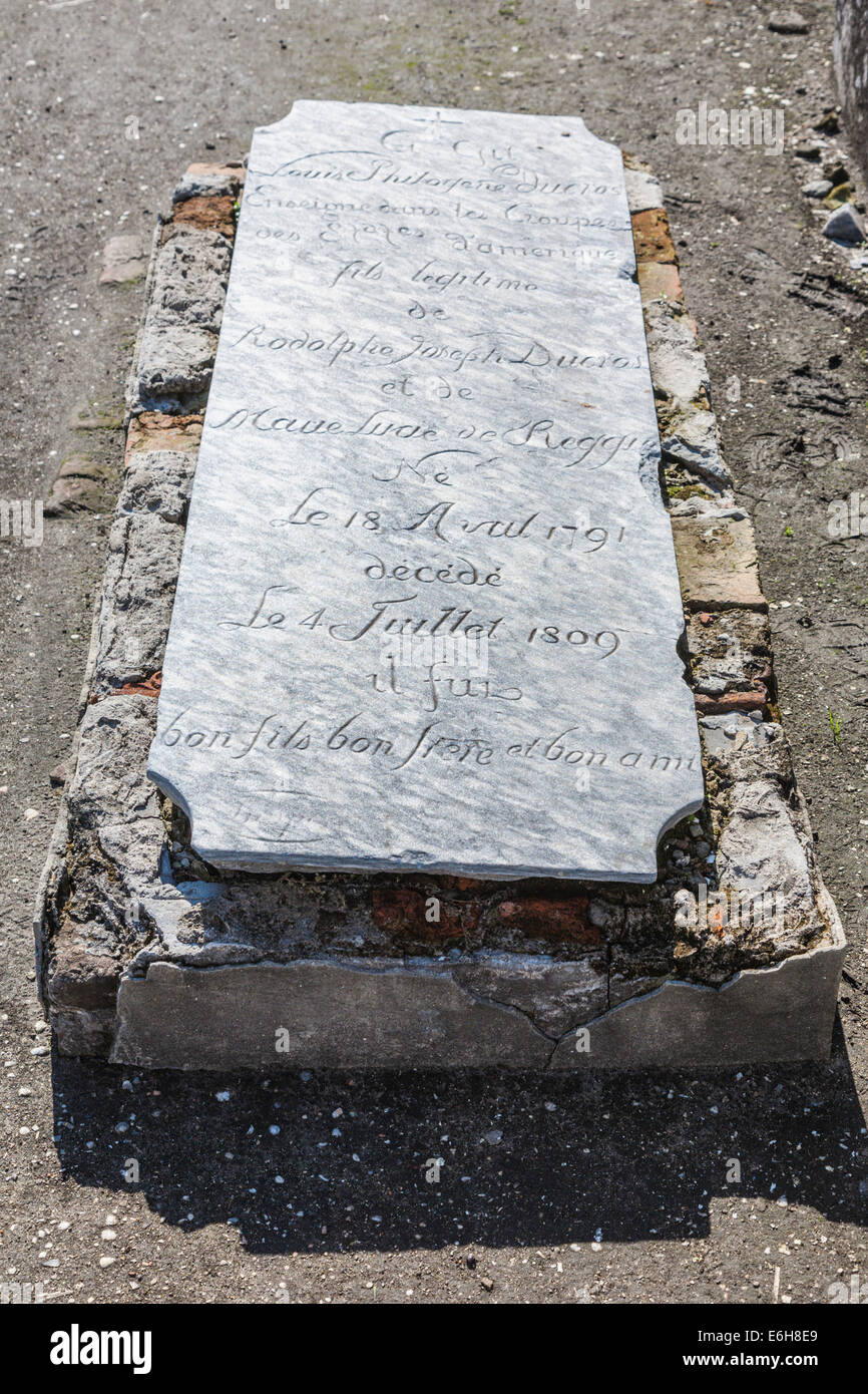 Above ground graves in St. Louis Cemetery No. 1 in New Orleans