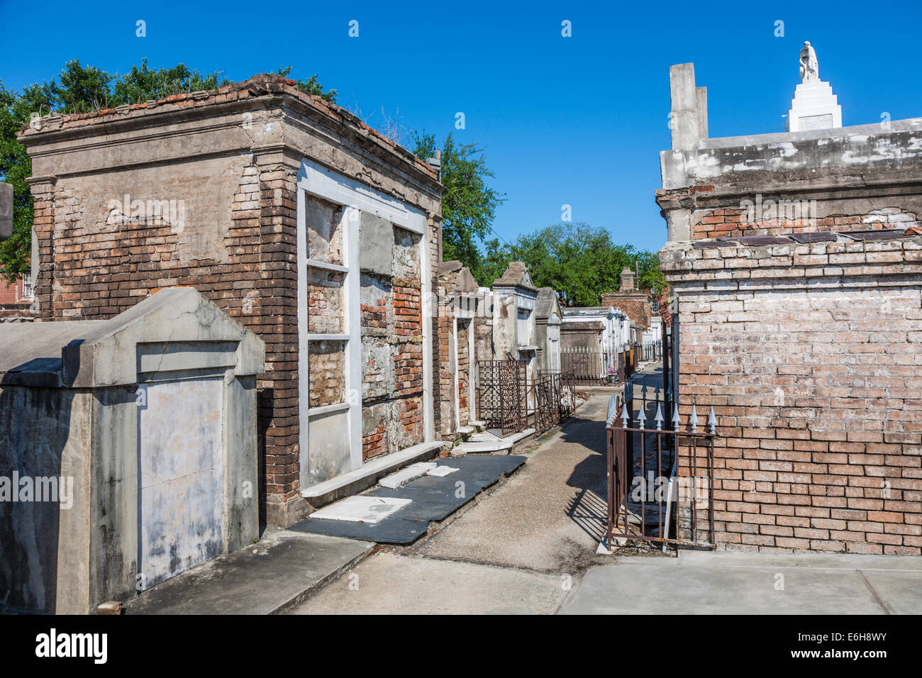Above ground graves in St. Louis Cemetery No. 1 in New Orleans