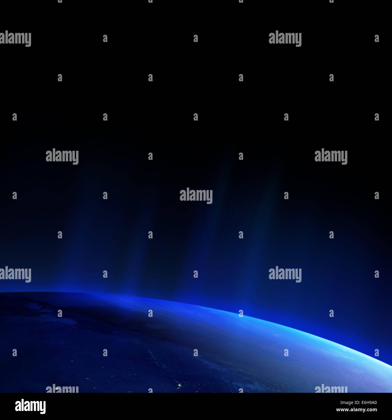 Earth as seen from outer space Stock Photo - Alamy