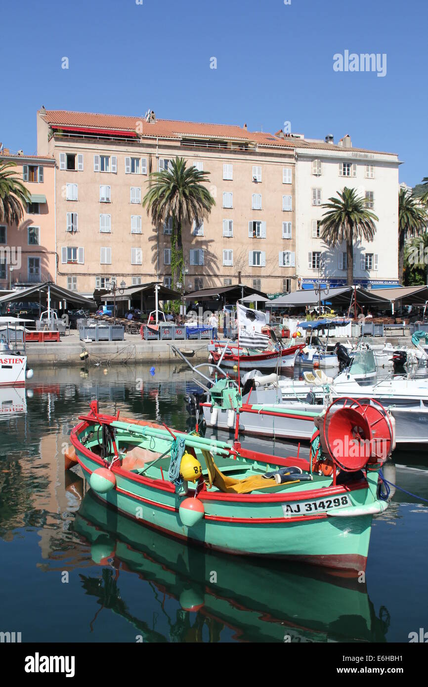 Ajaccio harbour, Corsica Stock Photo