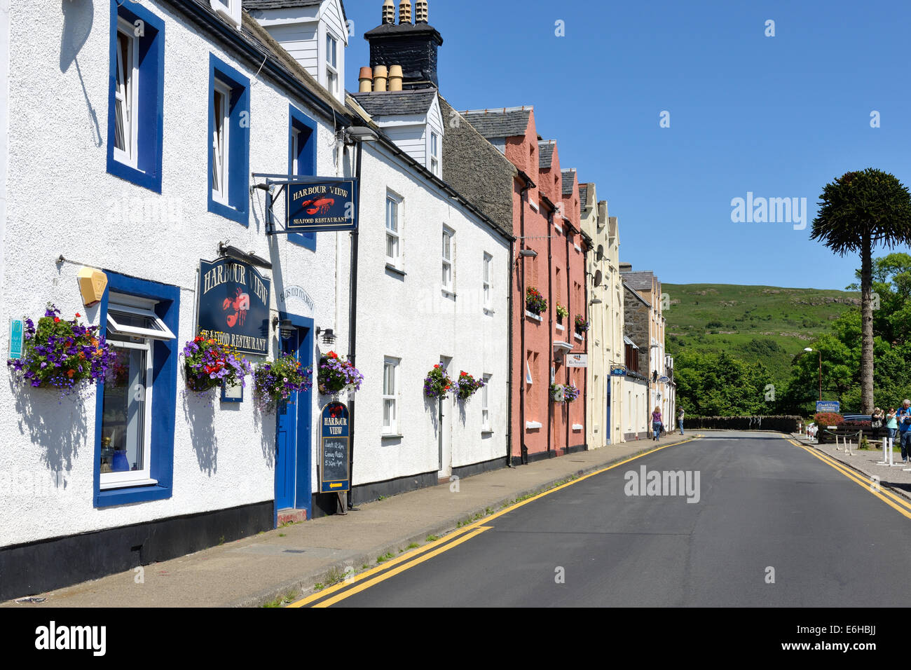 The Harbour View seafood restaurant in Portree, Isle of Skye, Inner Hebrides, Scotland, UK Stock