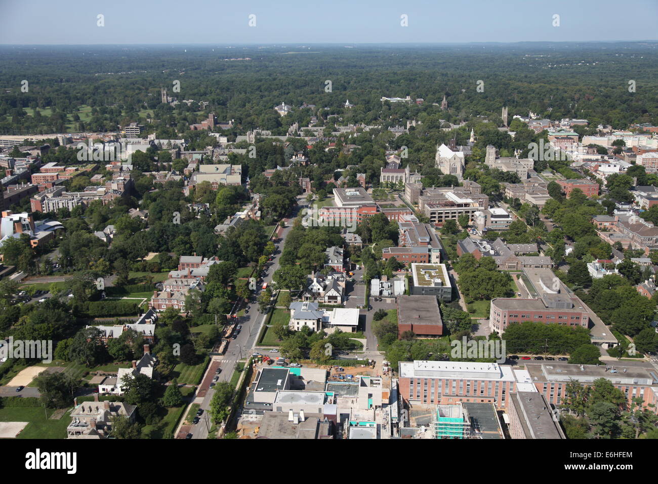 Aerial View of Princeton, New Jersey Stock Photo Alamy