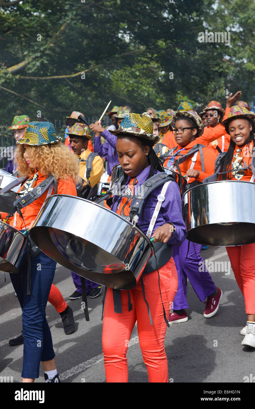Notting hill carnival steel band hires stock photography and images