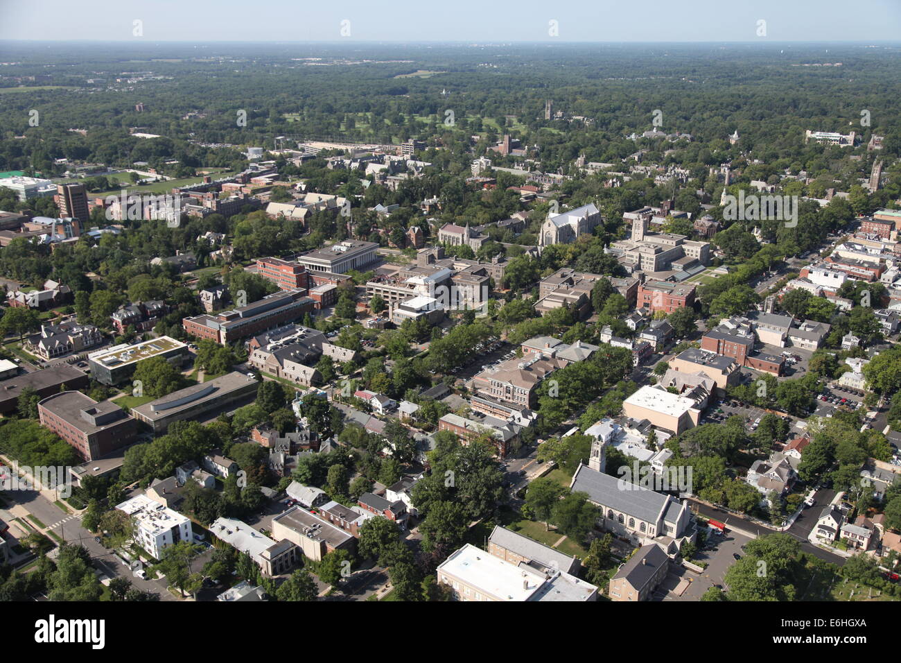 Aerial view of Princeton, New Jersey Stock Photo Alamy