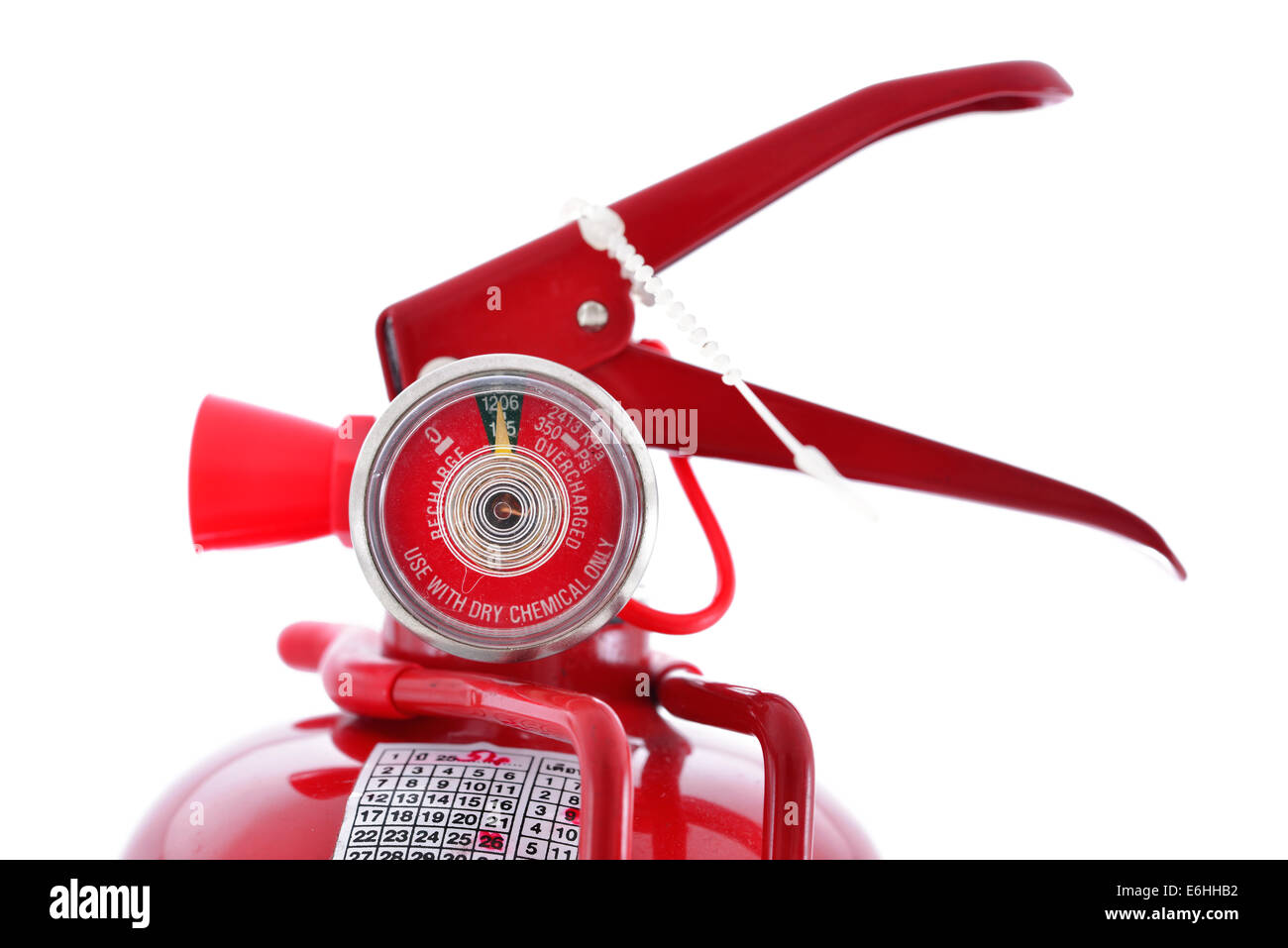 pressure gauge of fire extinguishers Stock Photo Alamy