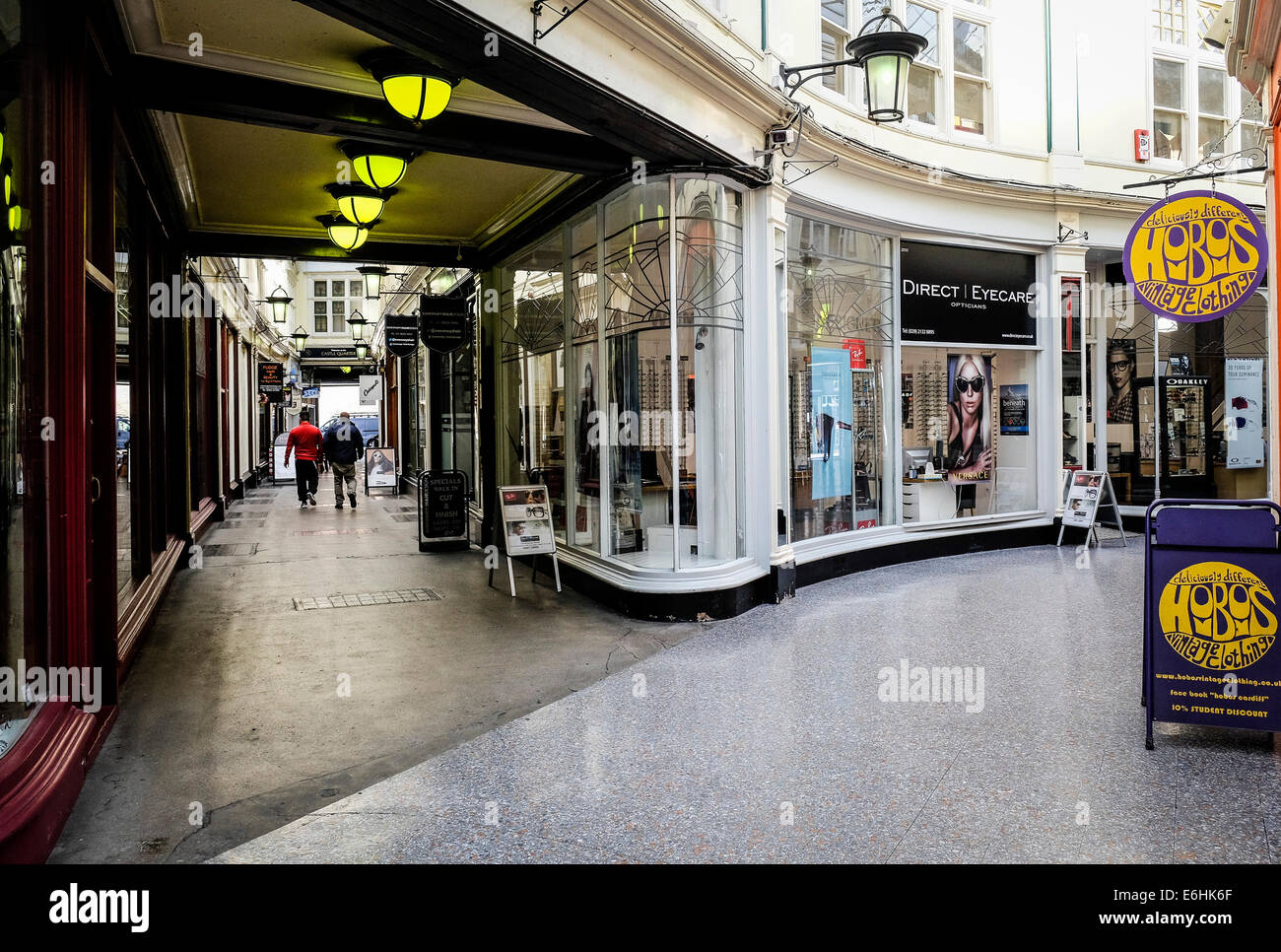 High Street Arcade in Cardiff Stock Photo Alamy