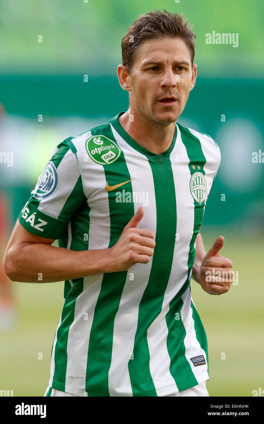 Budapest, Hungary. 24th Aug, 2014. Zoltan Gera of FTC during Ferencvaros vs. Nyiregyhaza OTP Bank League football match at Groupama Arena on August 24, 2014 in Budapest, Hungary. Credit:  Laszlo Szirtesi/Alamy Live News Stock Photo