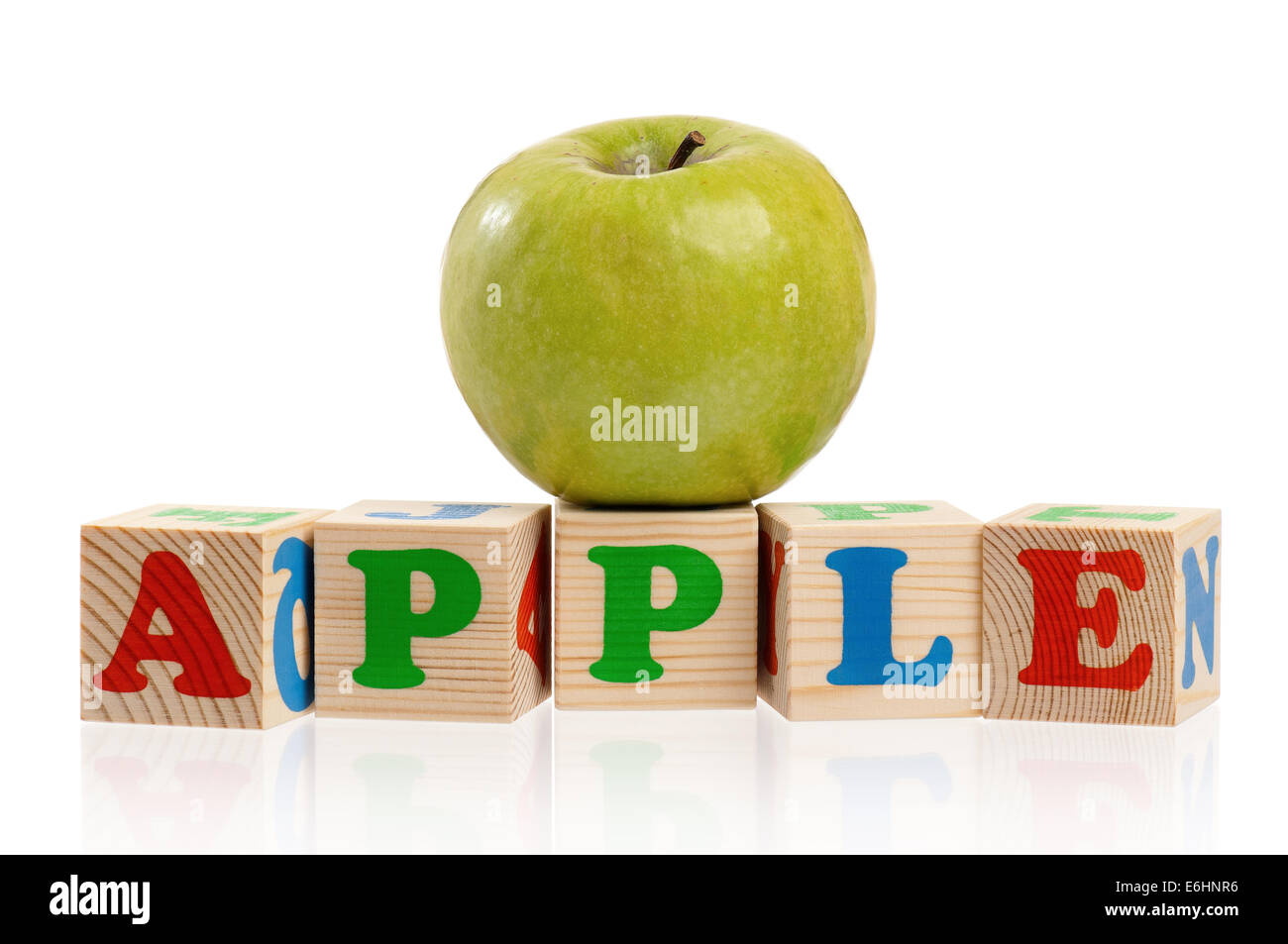 Cubes with apple Stock Photo Alamy