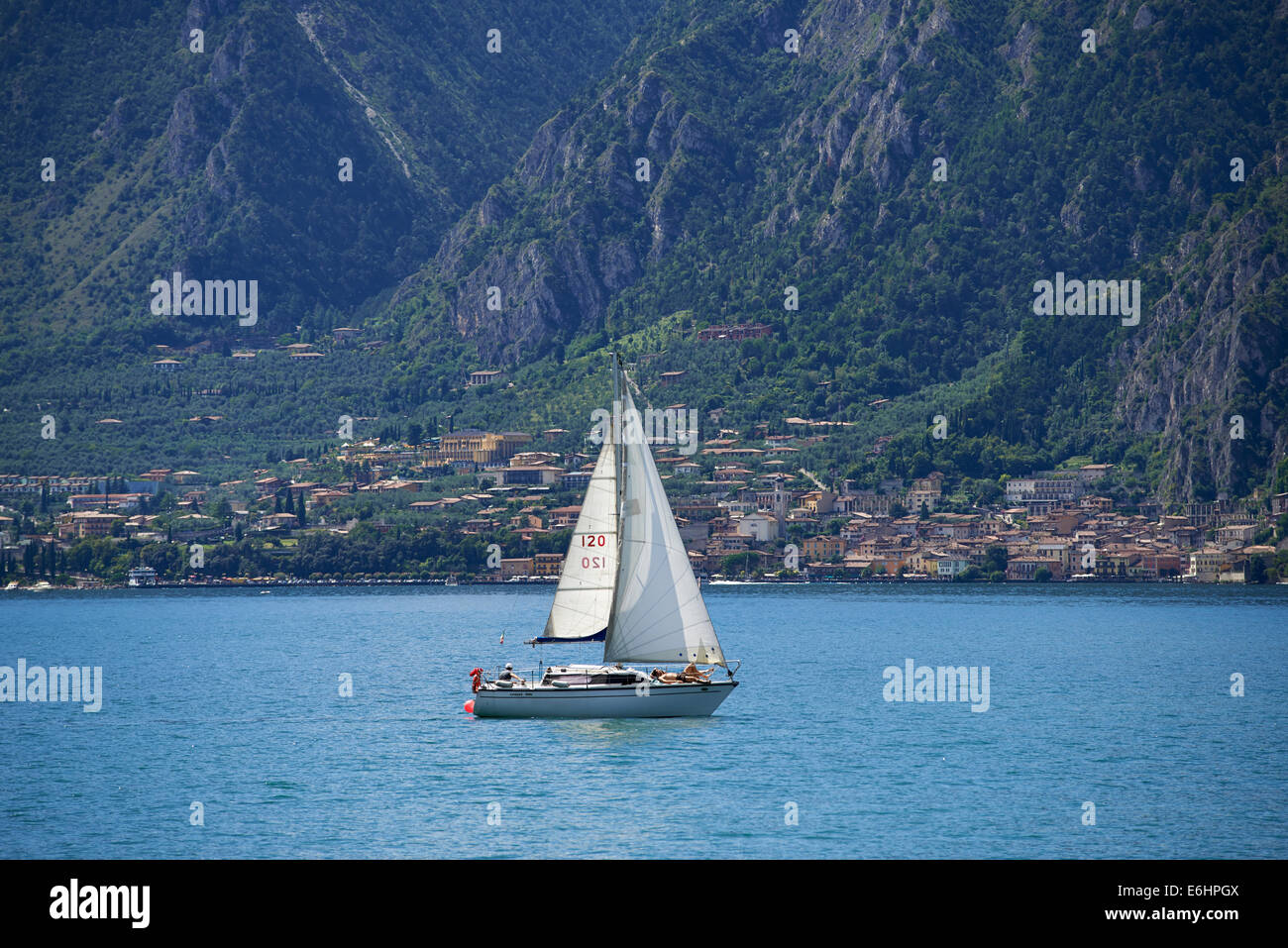 Lake Garda, Lago di Garda, Torbole, Nago, Italy, Europe, Windsurfing