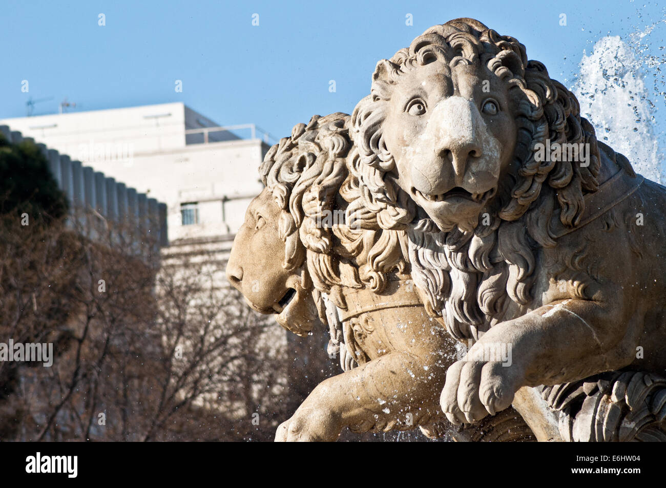 Photos of Cibeles statue in Madrid Stock Photo