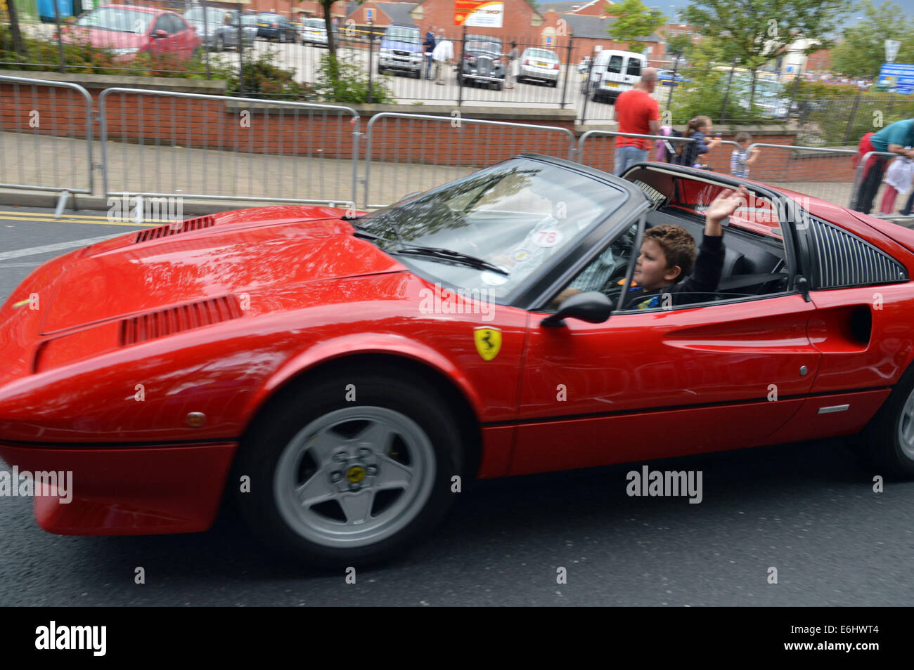Ormskirk, Lancashire, UK. 24th August, 2014. A vast array of vintage and classic motor vehicles were on display in Ormskirk Town Centre . It was all part of the 3rd Ormskirk Motor Fest onSunday, 24 August, 2014. Credit:  Pak Hung Chan/Alamy Live News Stock Photo