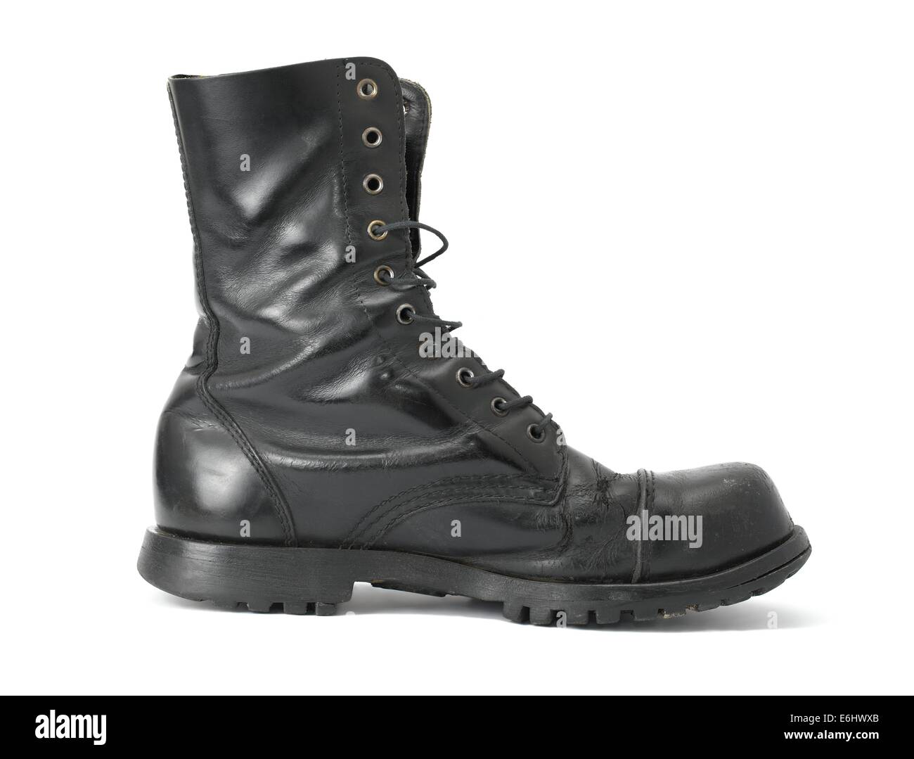 flat combat boots black