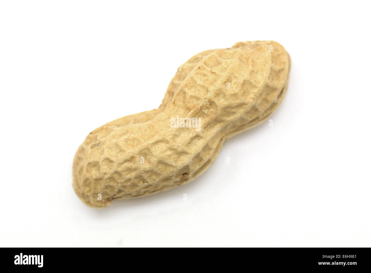 Dried peanut isolated on white background Stock Photo