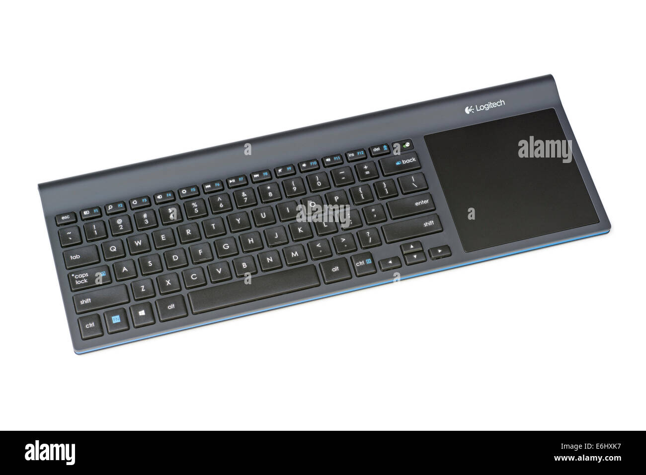Wireless Keyboard with Touchpad replaces Mouse Integrated All-In-One Keyboard Stock Photo