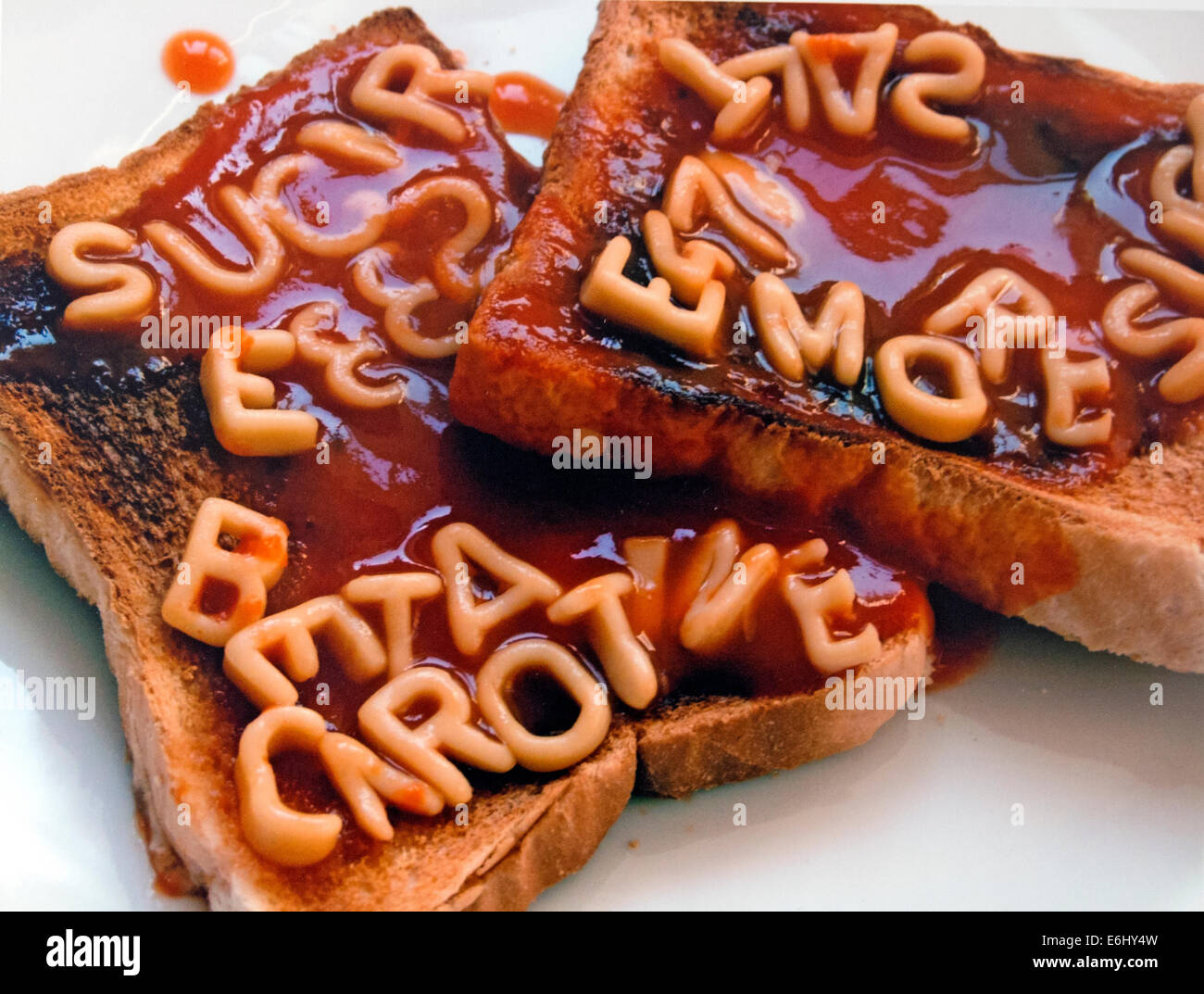 The dangers lurking in our food Stock Photo