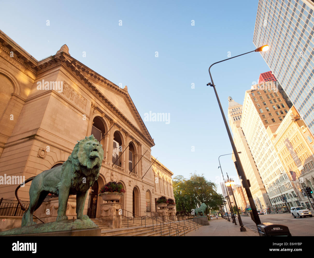 A View Of The Exterior Of The Art Institute Of Chicago Building And ...