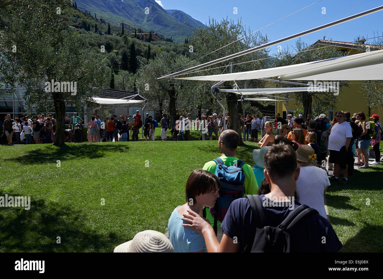 Cable car cableway station on Mt. Monte Baldo, Lago di Garda