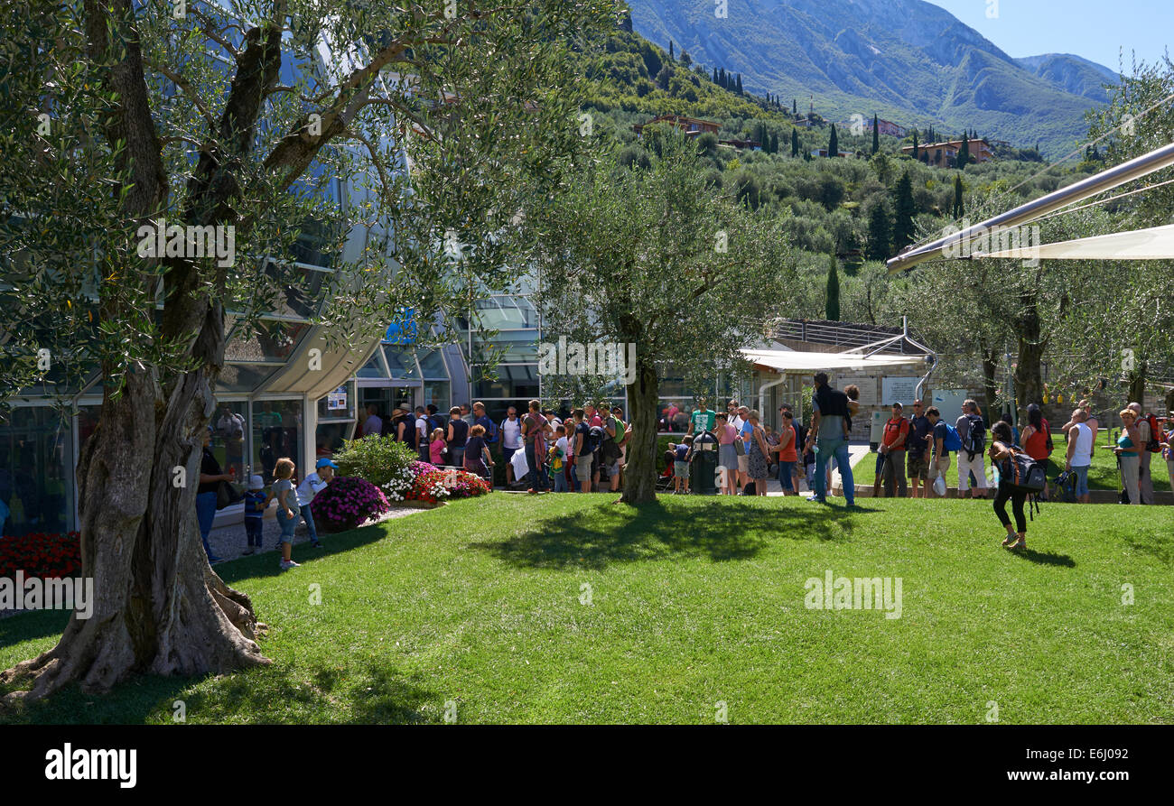 Cable car cableway station on Mt. Monte Baldo, Lago di Garda