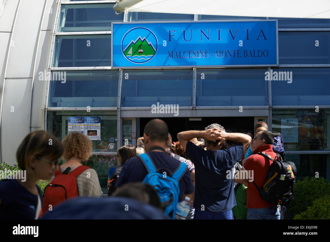 Cable car cableway station on Mt. Monte Baldo, Lago di Garda