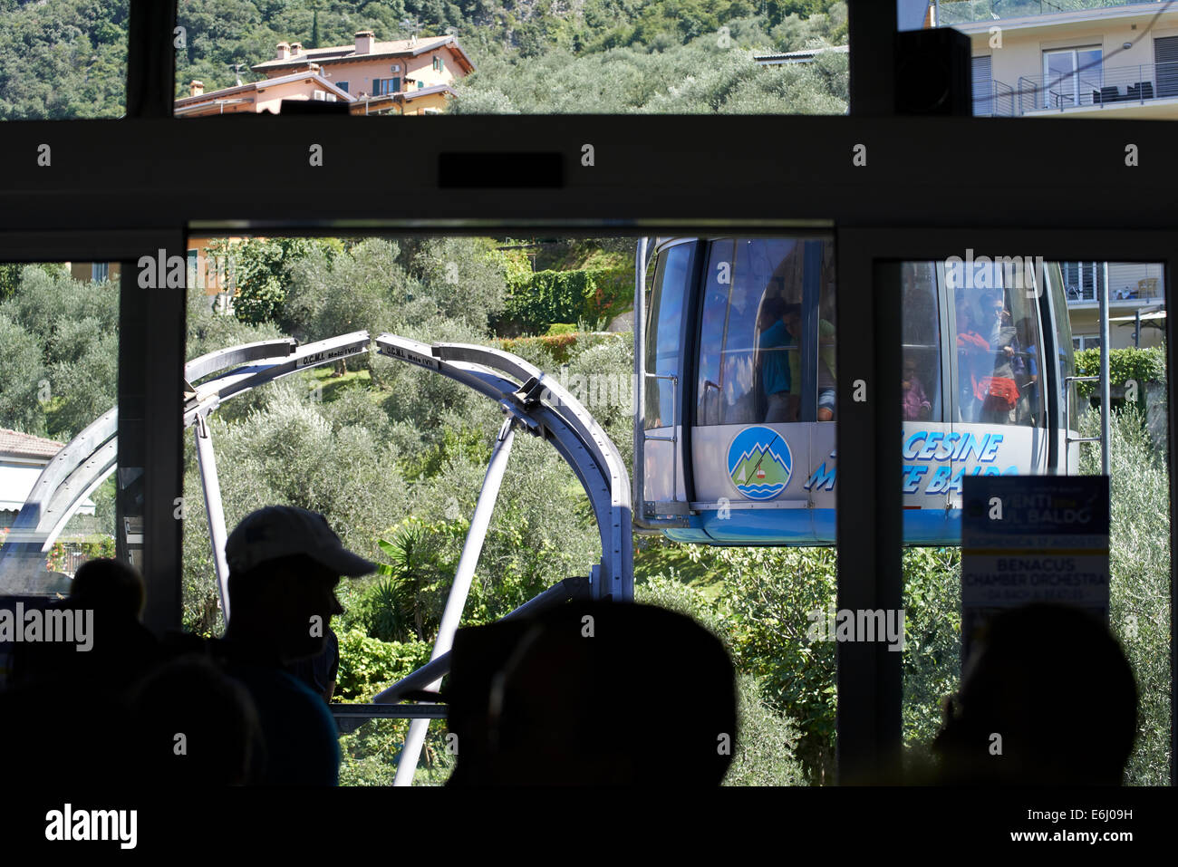 Cable car cableway station on Mt. Monte Baldo, Lago di Garda