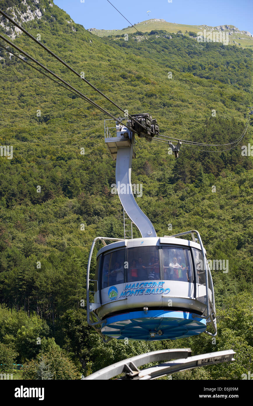 Cable car cableway station on Mt. Monte Baldo, Lago di Garda