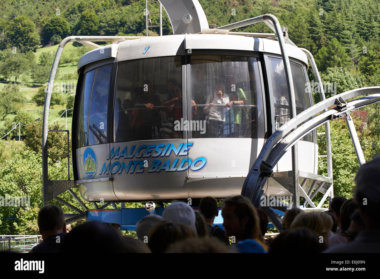 Cable car cableway station on Mt. Monte Baldo, Lago di Garda