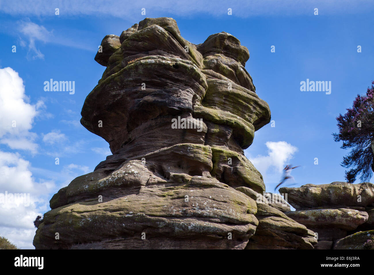 Bringam Rocks People at Brimham Rocks; Brimham Crags a collection of balancing ...