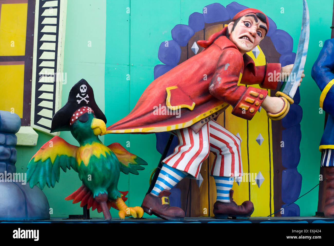 The Jolly Roger Pirate ship Blackpool Illuminations England Stock Photo Alamy