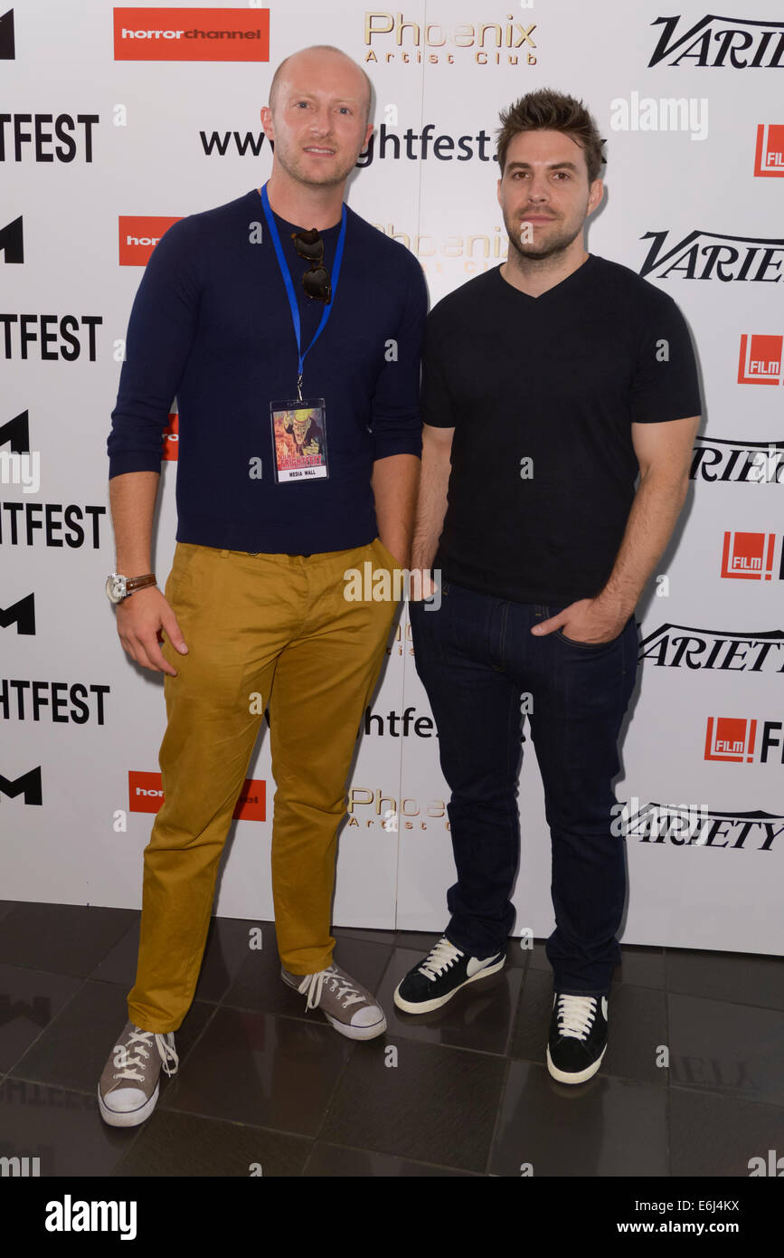 The 15th Film4 Frightfest on 24/08/2014 at The VUE West End, London. The World Premiere of Extinction, cast and crew attend Persons pictured: Ben Loyd-Holmes, Daniel Caren. Picture by Julie Edwards Stock Photo