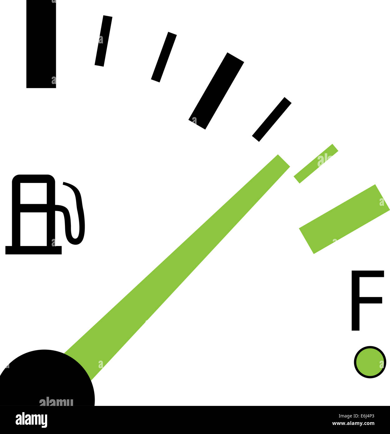 An Illustration of a Fuel Gauge on White Background Stock Photo - Alamy