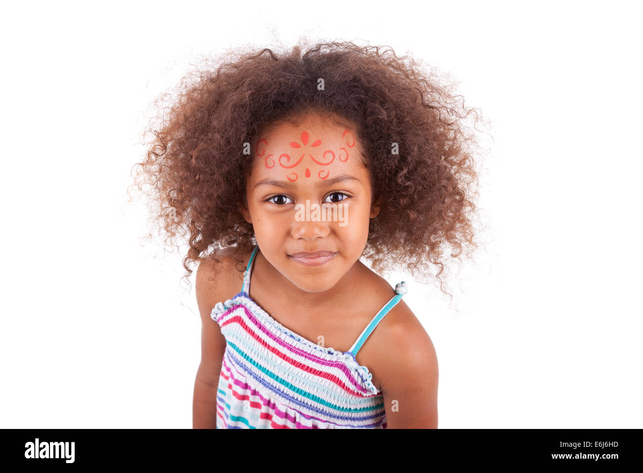 African american girl face painting hi-res stock photography and images ...